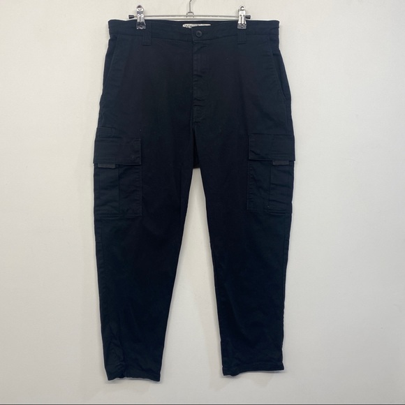 Zara | Pants | Zara Dnwr Black Cargo Work Pants 32x25 | Poshmark